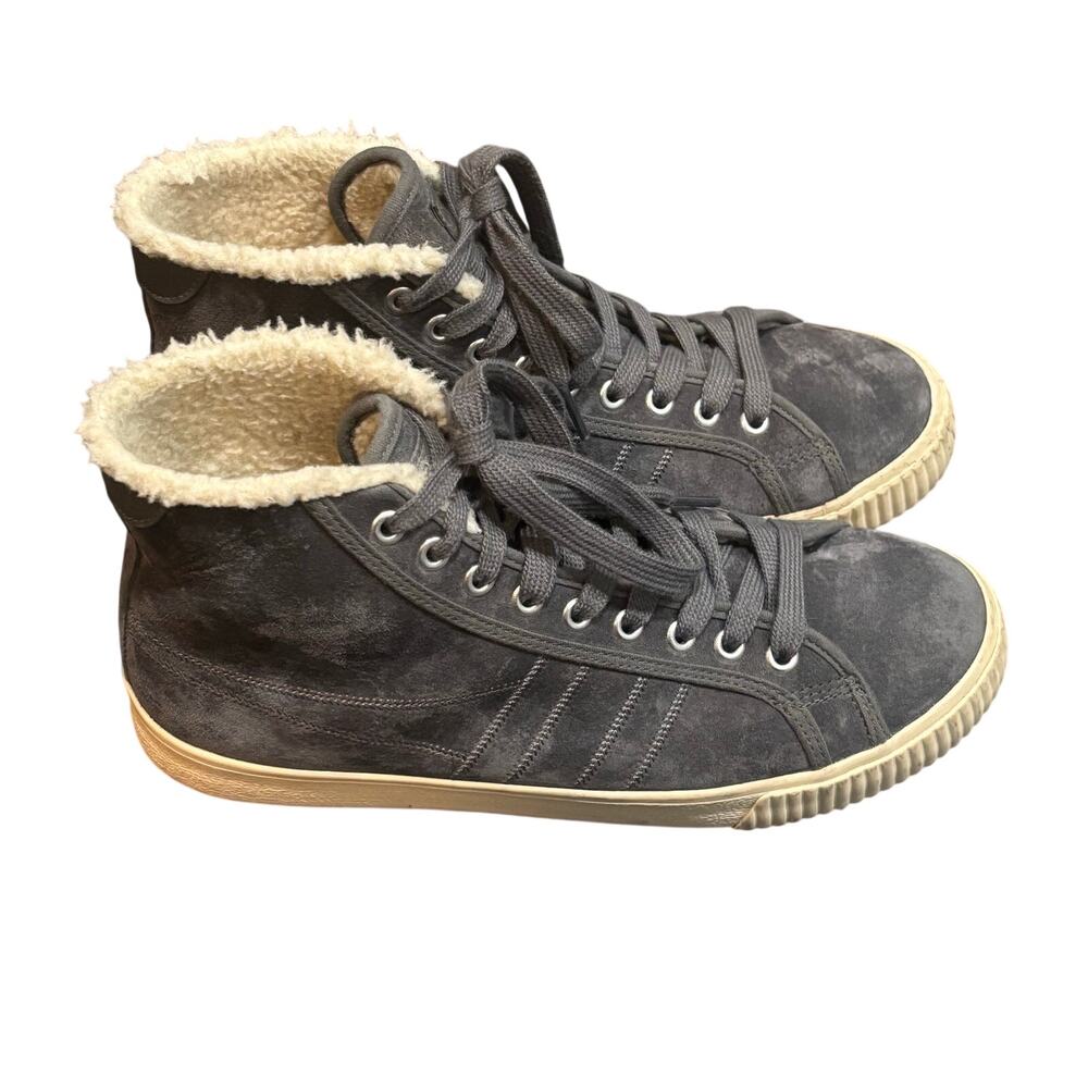 Gola Nordic High Gray Suede Lace-Up Sneaker - size 9